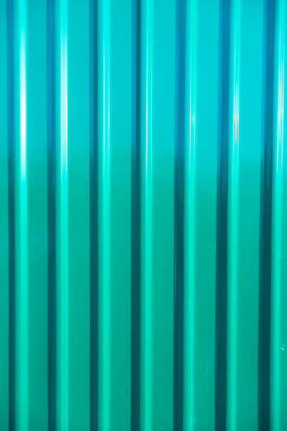 istock Green fence steel sheet texture 1059055128