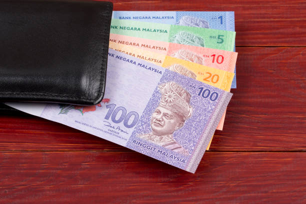 istock Malaysian money in the black wallet 1059074858