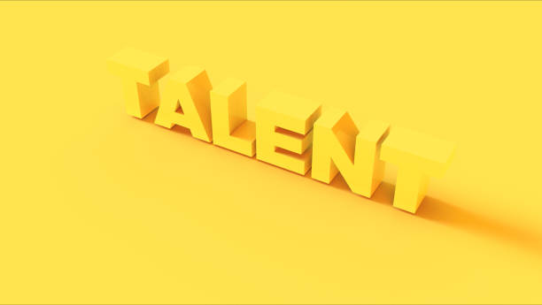 istock Bright Yellow 3d Talent Sign 1059088866