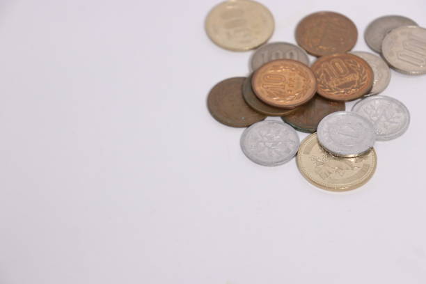 istock Cash on white background. Japanese money (yen) 1059091410