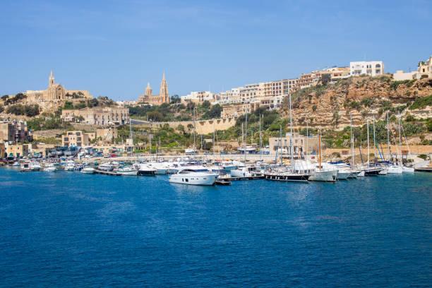 istock Gozo island from ferry before docking, Malta 1059095064