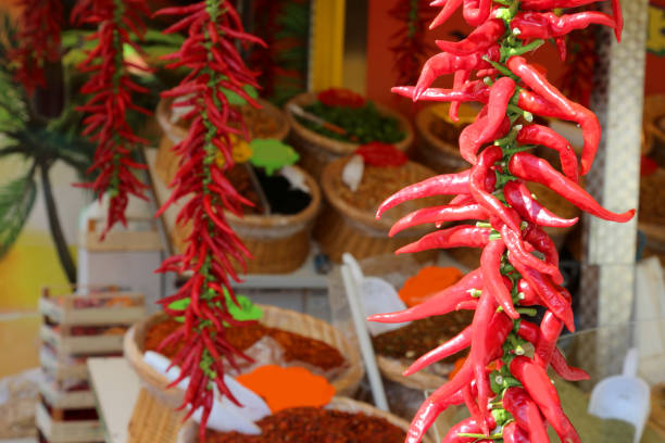 istock spicy chillies at a market stall 1059102190