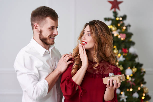 istock Surprised woman receiving a gift 1059105570