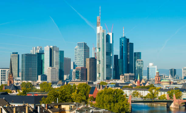 istock Frankfurt City Centre Skyline and the Main River, Germany 1059107488