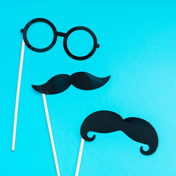 istock Paper moustaches for men fathers dad concept 1059108374