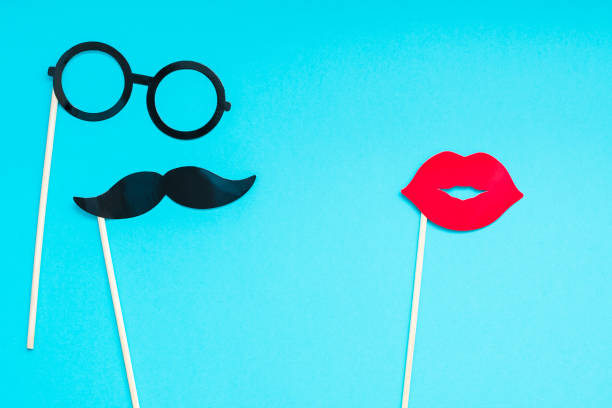 istock Paper moustaches for men fathers dad concept 1059108448
