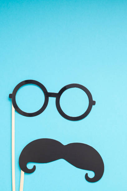 istock Paper moustaches for men fathers dad concept 1059108498