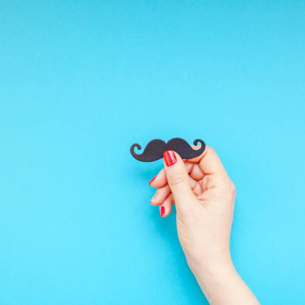 istock Paper moustaches for men fathers dad concept 1059108714