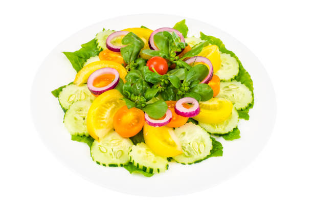 istock Fresh vegetable salad with Portulaca oleracea 1059118654
