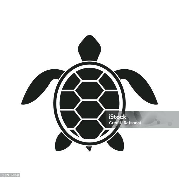 Turtle Icon Stock Illustration - Download Image Now - Turtle, Vector, Animal