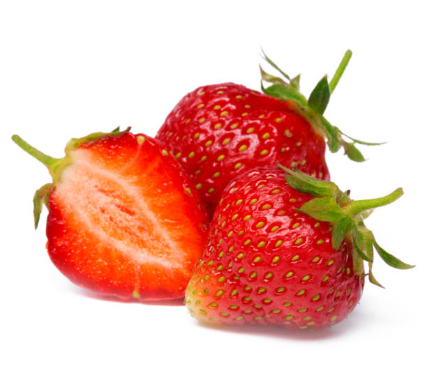 istock Strawberry isolated on white background. close up 1059131304