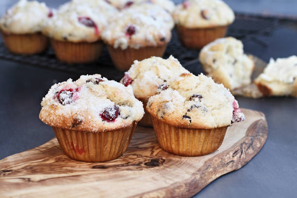 istock Cranberry Muffins with lemon sugar topping 1059134412