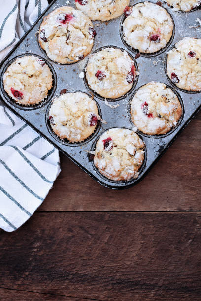 istock Cranberry Muffins  in a muffin tin 1059134728