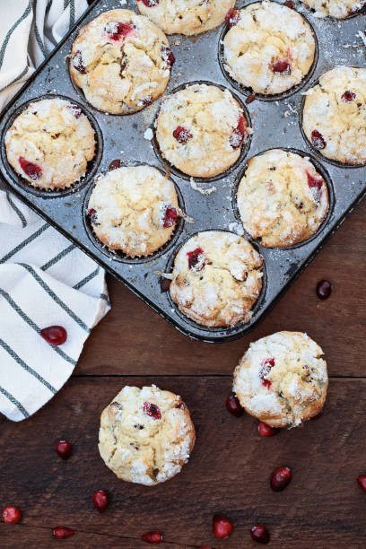 istock Cranberry Muffins  in a muffin tin 1059134754