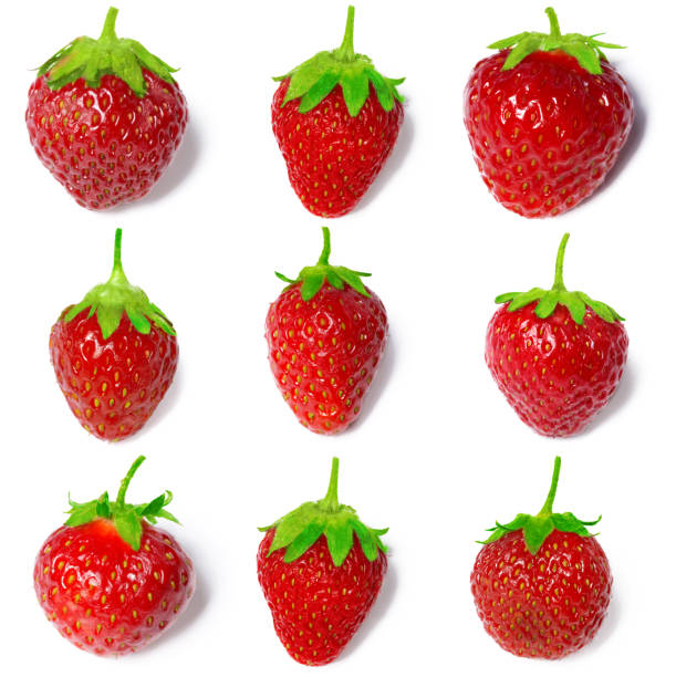 istock Strawberry isolated on white background. close up 1059136668