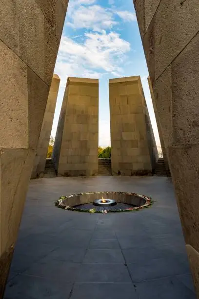 Memorial to genocide in Armenia