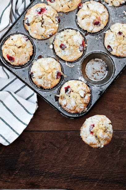 istock Cranberry Muffins  in a muffin tin 1059142170