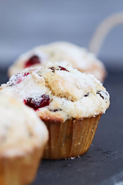 istock Delicious Cranberry Muffins with Lemon Sugar Topping 1059142178