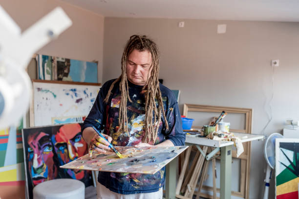 istock Photo of Artist working 1059142268