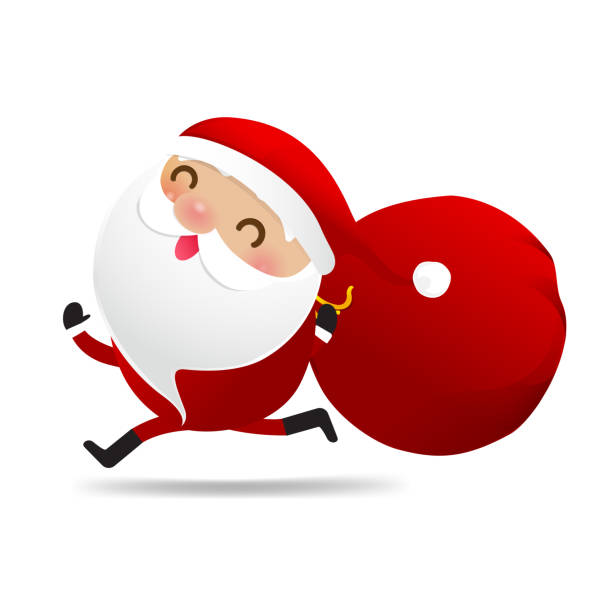 istock Happy Christmas character Santa claus cartoon 005 1059142308