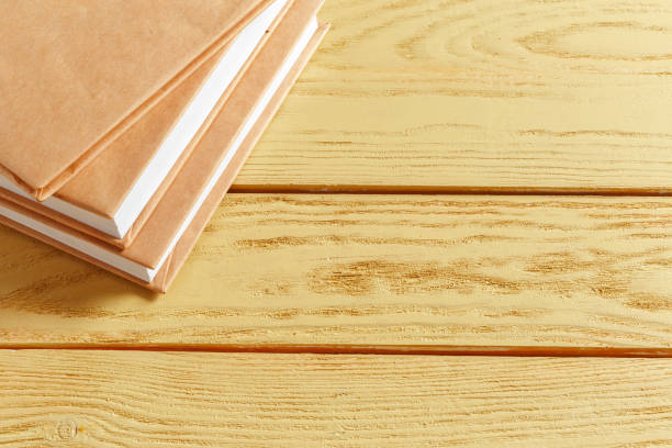 istock Books on the old Wooden table 1059144956