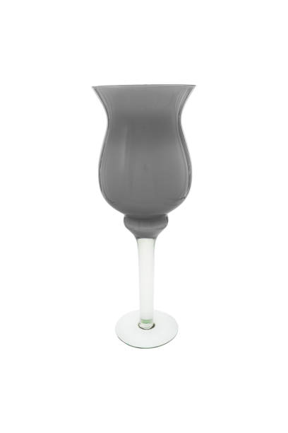 istock Elegant color glass vase isolated on a white background (glass, empty, vase) 1059149396