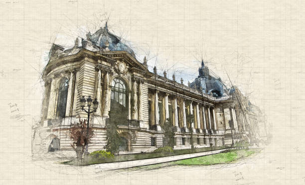 istock Lateral view of Petit Palais in Paris 1059153096