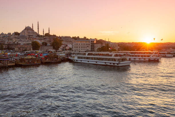 istock Istanbul skyline at sunset, Turkey 1059156882