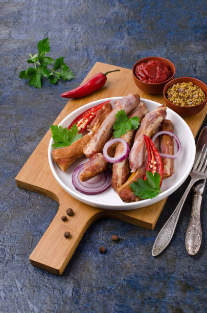 istock Portion of smoked ribs 1059158840