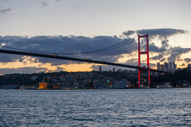 istock 15 July Martyrs - Bosphorus bridge at sunset 1059162956