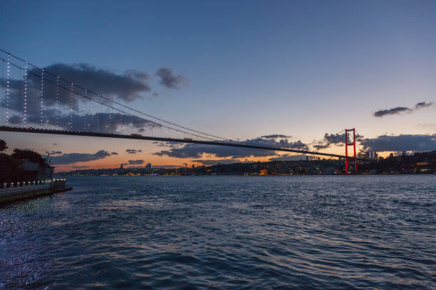 istock 15 July Martyrs - Bosphorus bridge at sunset 1059162962