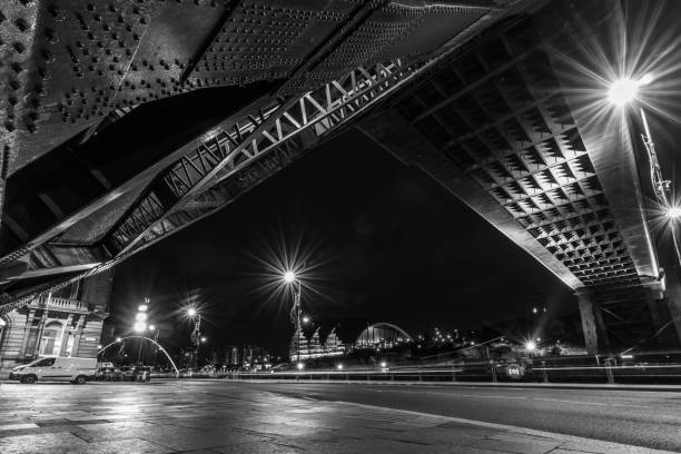 istock a high contrast black and white image from below the Tyne Bridge 1059165430