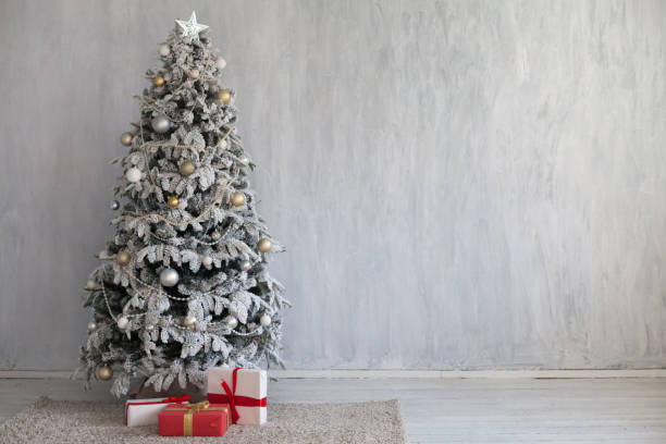 istock Christmas Decor Christmas tree with gifts z 1059177930