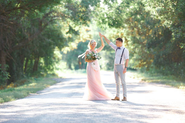 istock wedding couple on the nature in summer day. 1059202794