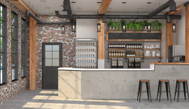 Beautiful bar inside - no people