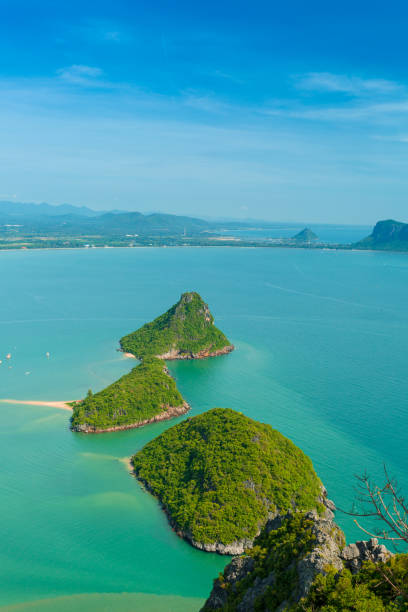 istock Blue sea and blue sky and beautiful island 1059214454