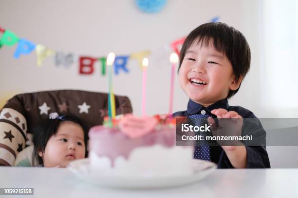 幼児, 赤ちゃん, と誕生日ケーキ