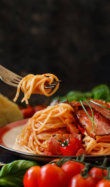 istock Spaghetti with amatriciana 1059216894