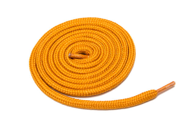 istock Shoe laces on white background 1059217138