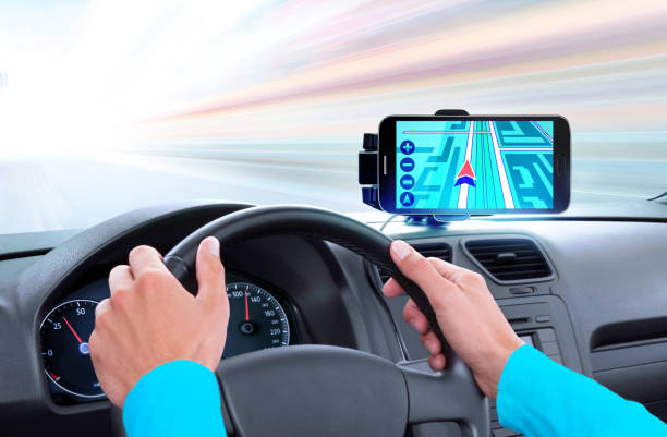 istock navigator on dashboard of car 1059217728