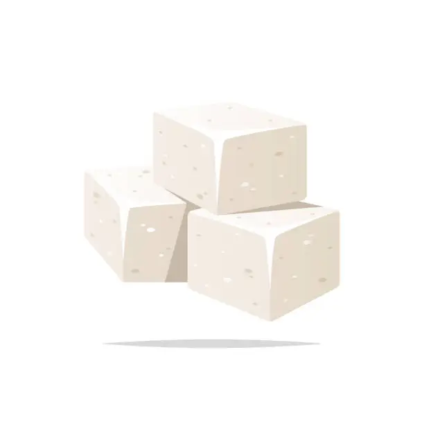 Vector illustration of Sugar cubes vector isolated