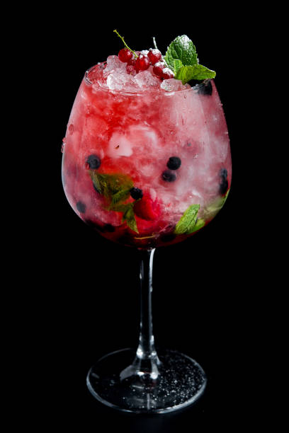 istock Tasty berry cocktail with mint and ice 1059229316
