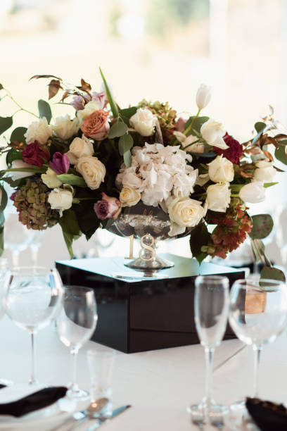 istock Wedding decor, interior. Festive. Banquet table 1059234200