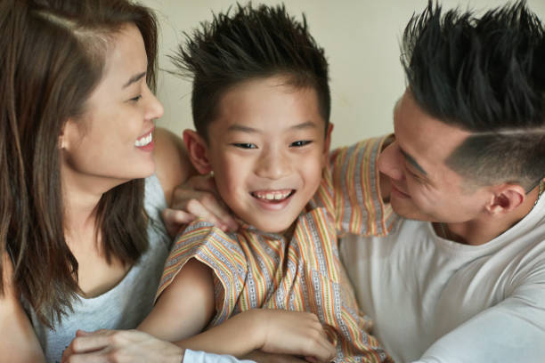 istock Couple with their cute little son 1059244432