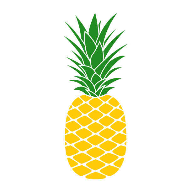 Pineapple icon. Tropical fruit. Ananas print. Vector illustration. Pineapple icon. Tropical fruit. Ananas print. Vector illustration. ananas stock illustrations