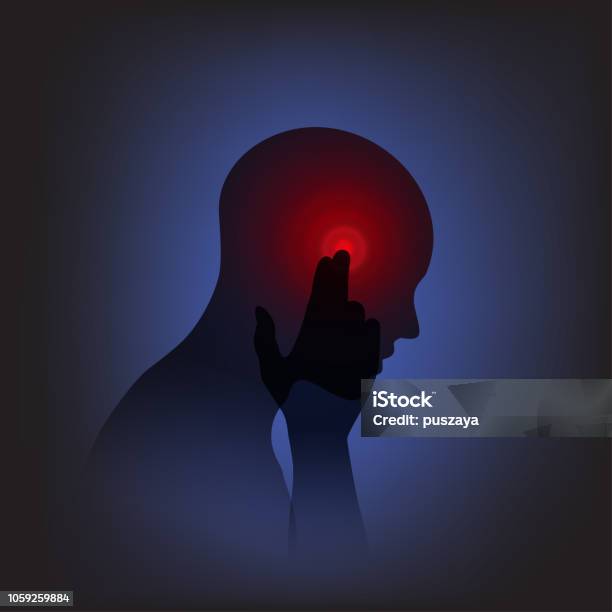 Head And Pain Stock Illustration - Download Image Now - Headache, Pain, Stroke - Illness