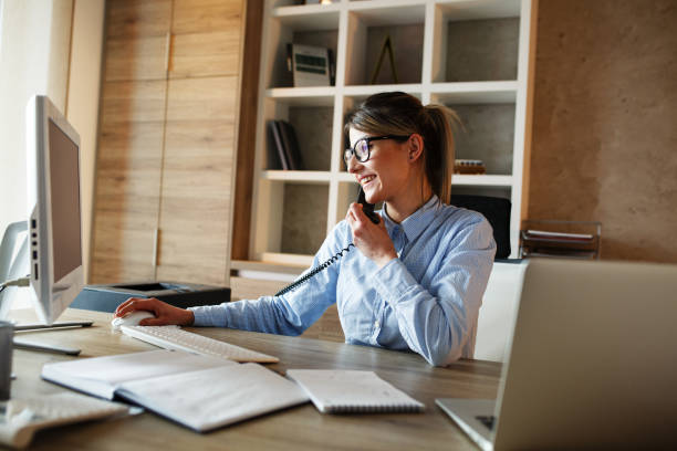 istock Businesswoman in her office. 1059259964