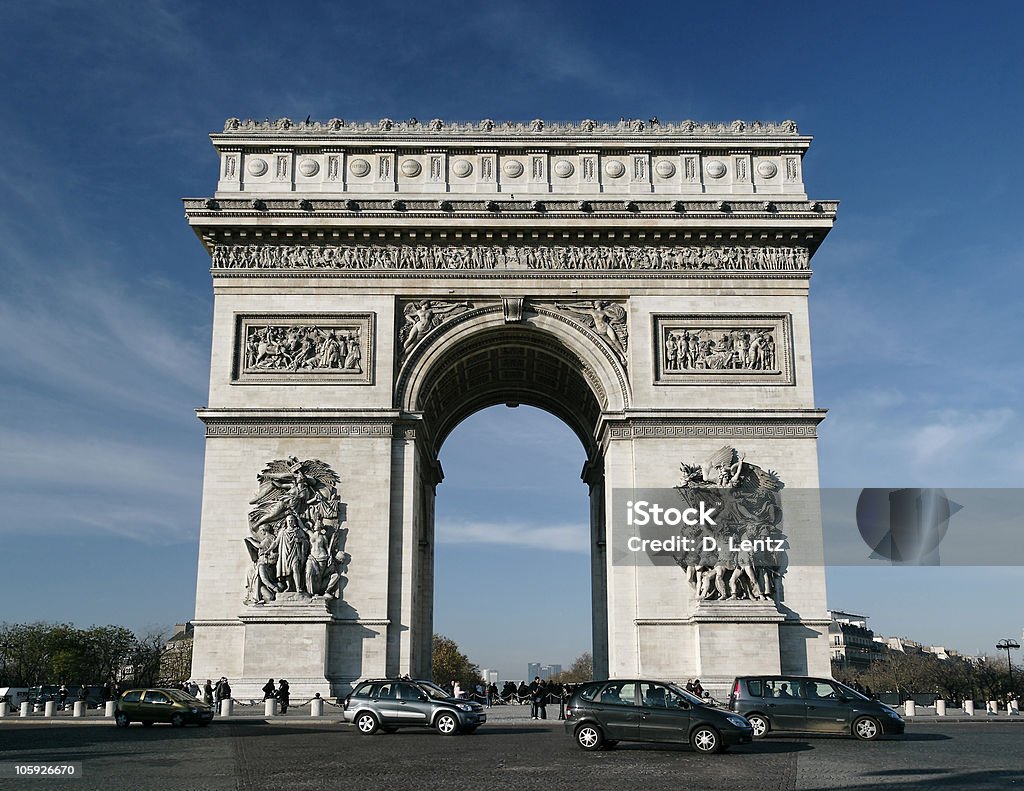 Arc de Triomphe - Lizenzfrei Triumphbogen - Paris Stock-Foto