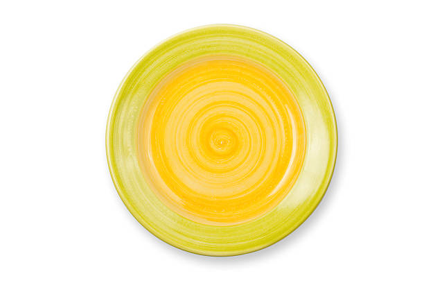 Plate collection isolated on white