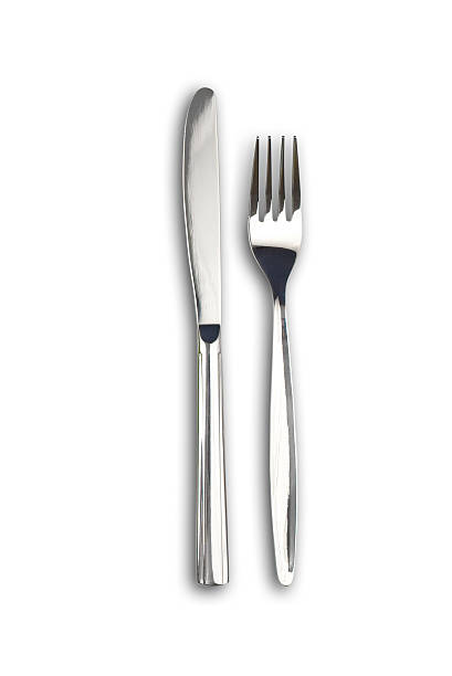 istock Knife and fork isolated. Clipping paths are included 105926754